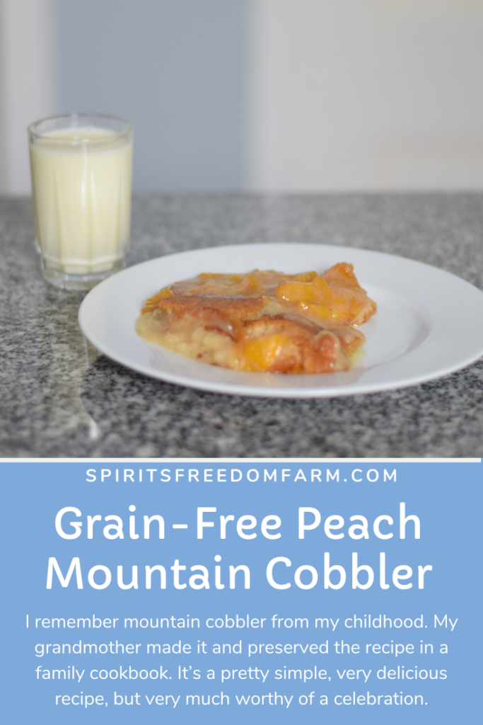 Grain-Free Peach Mountain Cobbler