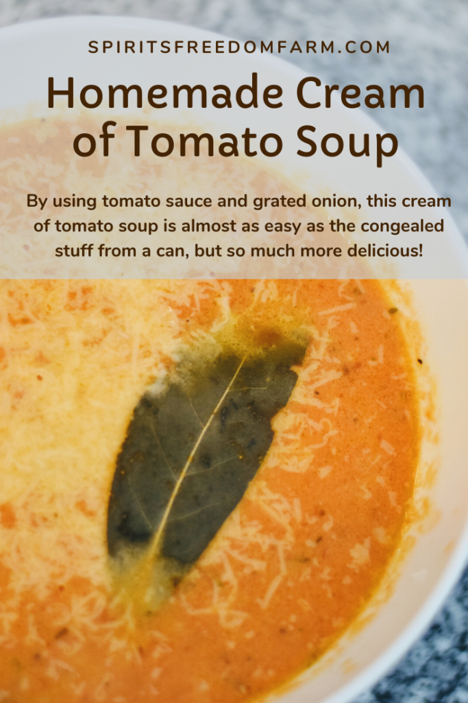 Homemade Cream of Tomato Soup